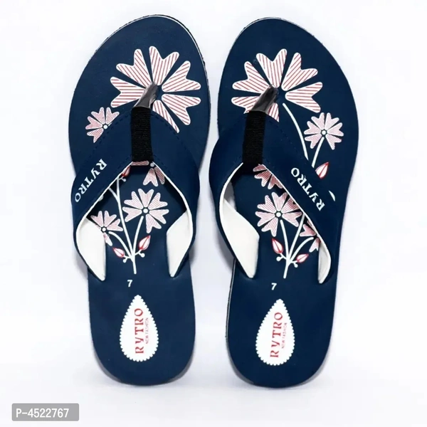 Women's Stylish and Trendy Brown Printed EVA Slippers - Uk7