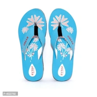 Women's Stylish and Trendy Brown Printed EVA Slippers - 6