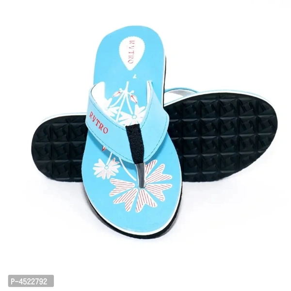 Women's Stylish and Trendy Brown Printed EVA Slippers - 7