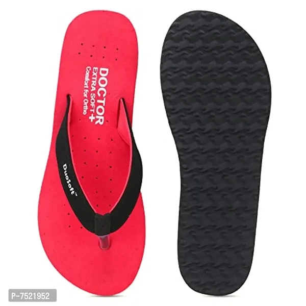 DuoSoft Stylish Comfort Ortho Care Flip Flop Slippers for Women & Girls - 6