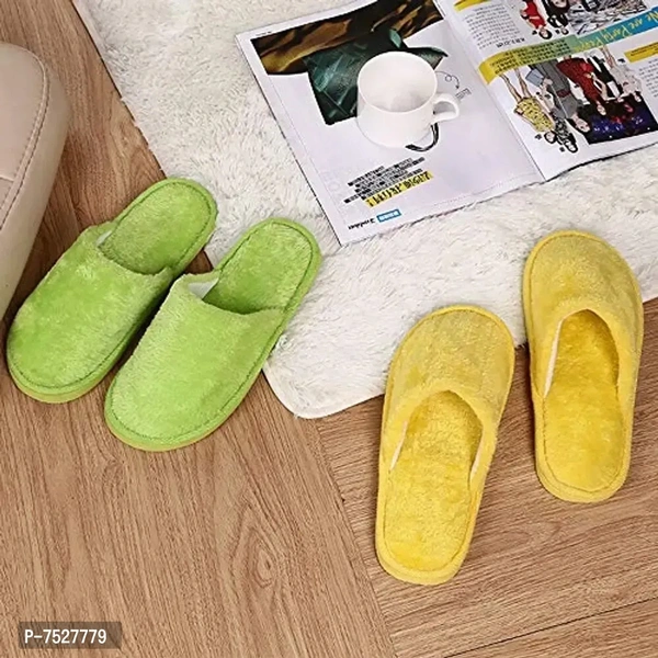 DRUNKEN Slipper for Men and Women Flip Flops Winter Carpet Slippers for Bedrooms Sandals - 5-6