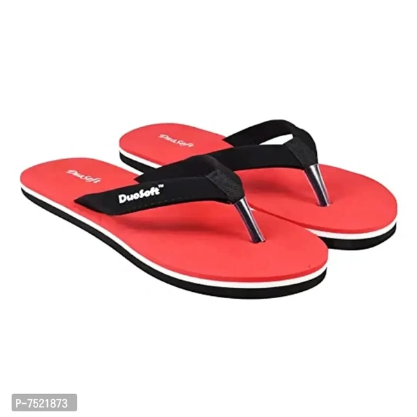 DuoSoft Stylish Comfort Supers Soft, Casual Durable Anti-Skid, Light Weight Fabrication Flip Flop EVA Slipper for Womens Girls, Material: EVA, (DS-004), Pack of 2, Size: 4 to 8. - 7