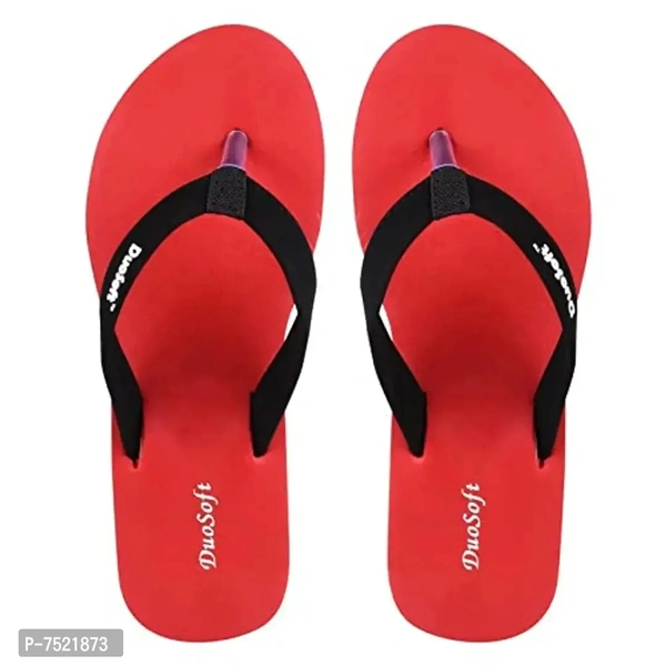 DuoSoft Stylish Comfort Supers Soft, Casual Durable Anti-Skid, Light Weight Fabrication Flip Flop EVA Slipper for Womens Girls, Material: EVA, (DS-004), Pack of 2, Size: 4 to 8. - 7