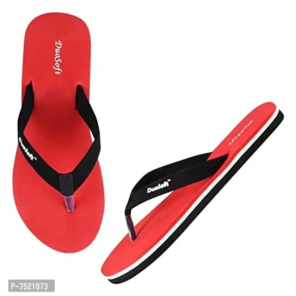 DuoSoft Stylish Comfort Supers Soft, Casual Durable Anti-Skid, Light Weight Fabrication Flip Flop EVA Slipper for Womens Girls, Material: EVA, (DS-004), Pack of 2, Size: 4 to 8. - 7