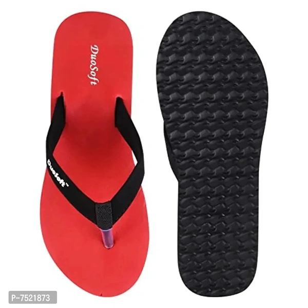 DuoSoft Stylish Comfort Supers Soft, Casual Durable Anti-Skid, Light Weight Fabrication Flip Flop EVA Slipper for Womens Girls, Material: EVA, (DS-004), Pack of 2, Size: 4 to 8. - 7