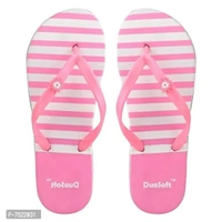Duosoft EVA Padded Heel Flip Flop Slippers for Women & Girls – Pack of 2 - 5