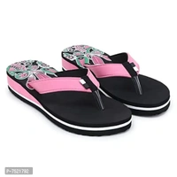 Duosoft Stylish Comfort Super Soft, Fabrication Flip Flop Slippers For Womens Girls, Material: Eva, (Ds-002-Mix_Ds-009-Blk), Size: 4 To 8, Pack Of 2. - 7