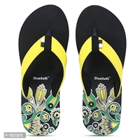 Duosoft Stylish Comfort Super Soft, Fabrication Flip Flop Slippers For Womens Girls, Material: Eva, (Ds-002-Mix_Ds-009-Blk), Size: 4 To 8, Pack Of 2. - 5