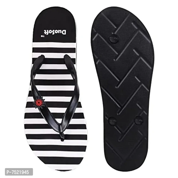 Duosoft Stylish Comfort Super Soft, Casual Durable Anti-Skid, Light Weight Fabrication Flip Flop Slippers For Women'S Girls, Material: Eva, (DS-005) Size: 4 to 8. - 7