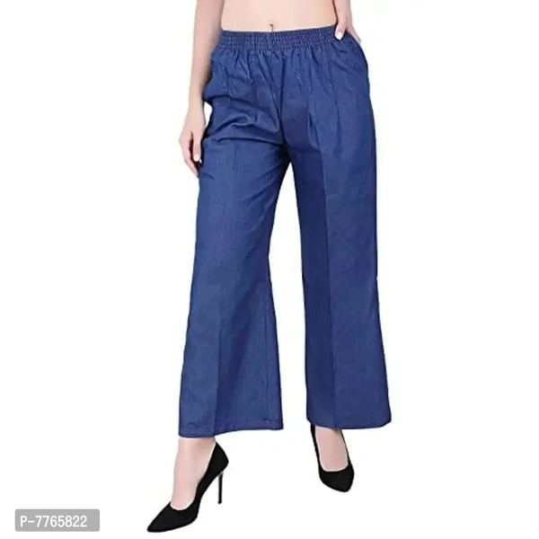 Aglobi Women's/Girl's Fancy Elegant Trendy Glamorous Denim Palazzo - 32