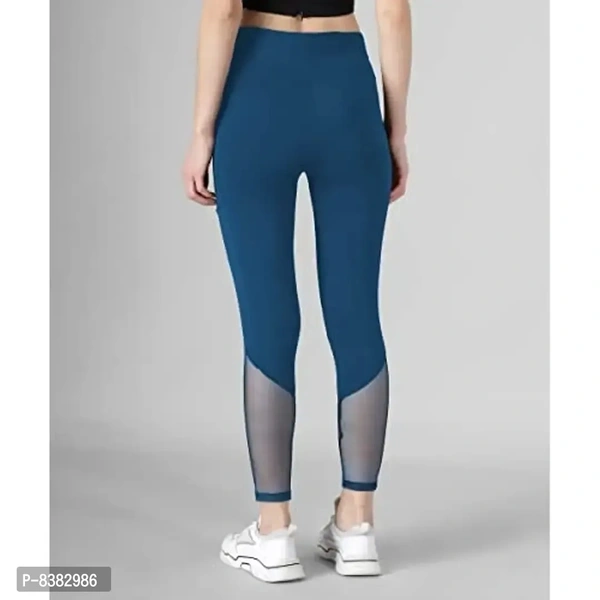 FAIRIANO Gym wear Workout Leggings Tights Ankle Length Stretchable Sports Leggings Yoga Track Pants for Girls Women - M
