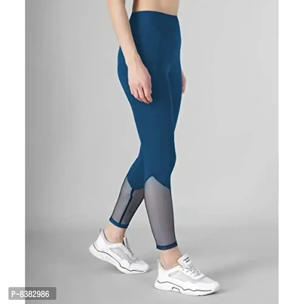FAIRIANO Gym wear Workout Leggings Tights Ankle Length Stretchable Sports Leggings Yoga Track Pants for Girls Women - S