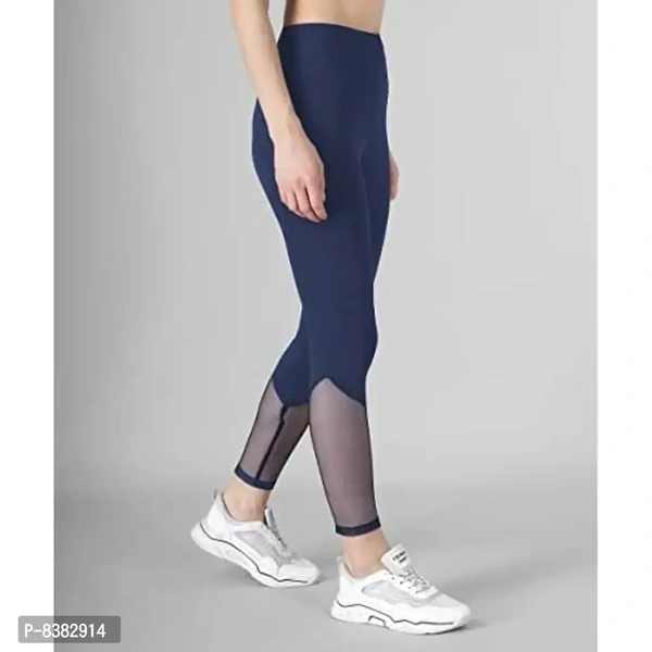 FAIRIANO Gym wear Workout Leggings Tights Ankle Length Stretchable Sports Leggings Yoga Track Pants for Girls Women - L