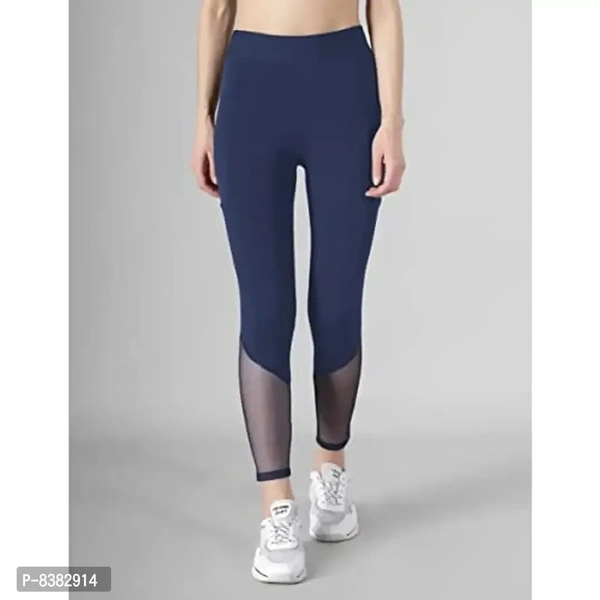 FAIRIANO Gym wear Workout Leggings Tights Ankle Length Stretchable Sports Leggings Yoga Track Pants for Girls Women - L
