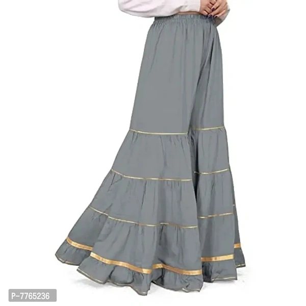 Aglobi Womens/Girls Gorgeous Trendy Sarara Palazzo - Gray, 32