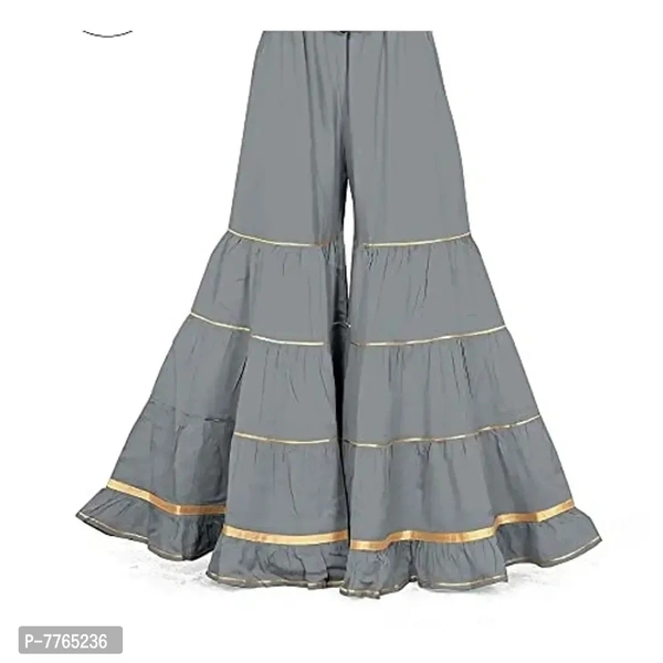 Aglobi Womens/Girls Gorgeous Trendy Sarara Palazzo - Gray, 32