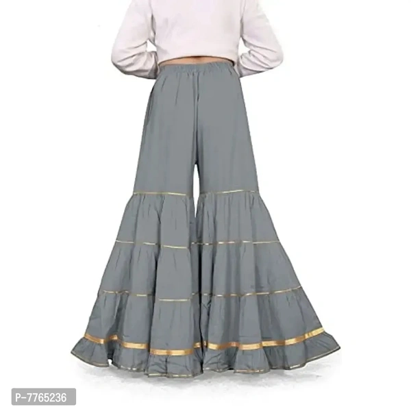Aglobi Womens/Girls Gorgeous Trendy Sarara Palazzo - Gray, 34