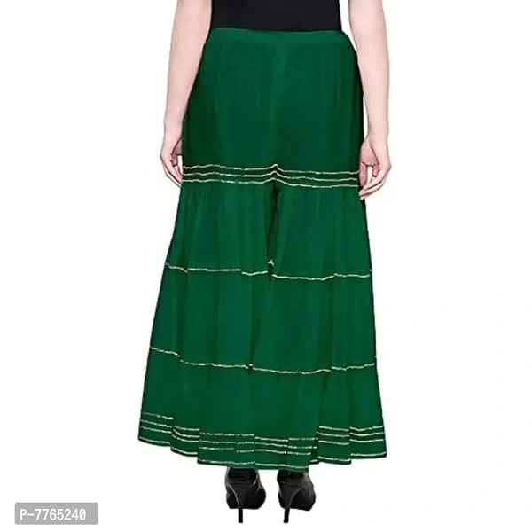 Aglobi Womens/Girls Gorgeous Trendy Sarara Palazzo (30, Green) - Green, 30
