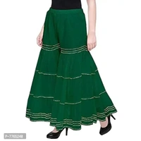 Aglobi Womens/Girls Gorgeous Trendy Sarara Palazzo (30, Green) - Green, 30