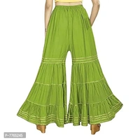 Aglobi Womens/Girls Gorgeous Trendy Sarara Palazzo (28, DarkGreen) - Green, 28