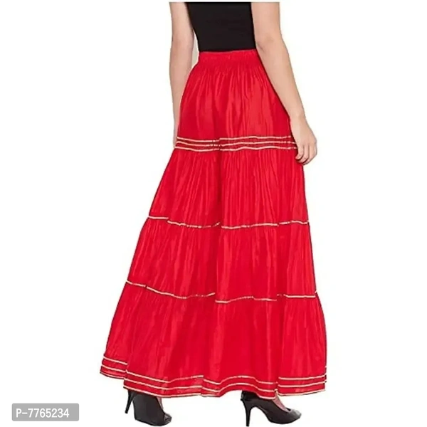 Aglobi Womens/Girls Gorgeous Trendy Sarara Palazzo (30, Red) - Red, 30