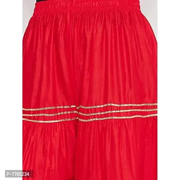 Aglobi Womens/Girls Gorgeous Trendy Sarara Palazzo (30, Red) - Red, 30