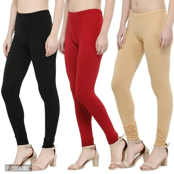 Adorable Cotton Leggings Set Of 3 - XL