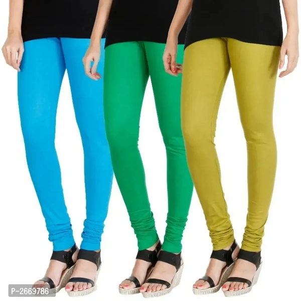 Adorable Cotton Leggings Set Of 3 - 2XL