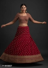 Fancy Satin Lehenga Choli For Women