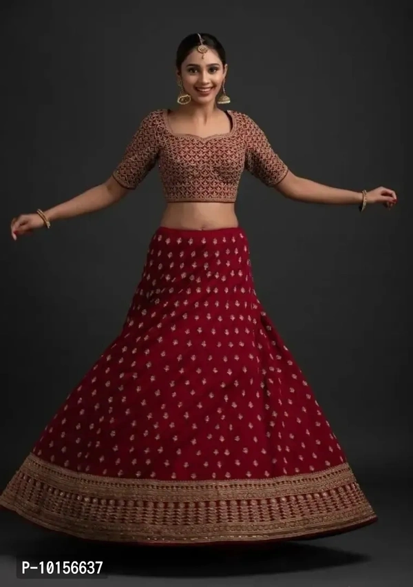 Fancy Satin Lehenga Choli For Women