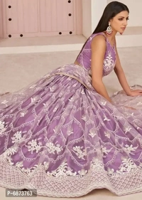 Women Latest Designer Organza Embroidery Work Lehenga Choli