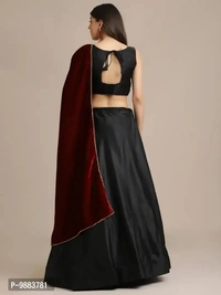 Women Art Silk Semi Stitched Lehenga Choli