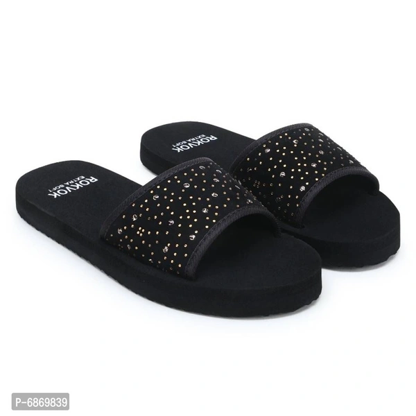 BLACK BEAUTIFUL SLIDER FOR WOMEN - 5