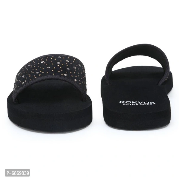 BLACK BEAUTIFUL SLIDER FOR WOMEN - 7