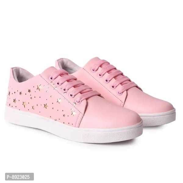 Fancy Synthetic Sneakers for Women - 36