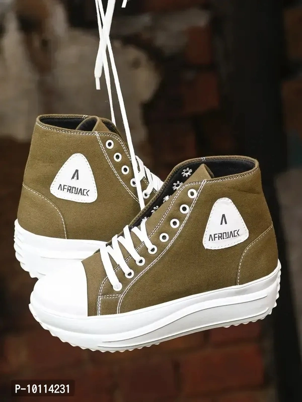 Stylish Fancy Canvas Casual Shoes Sneakers For Women - 3