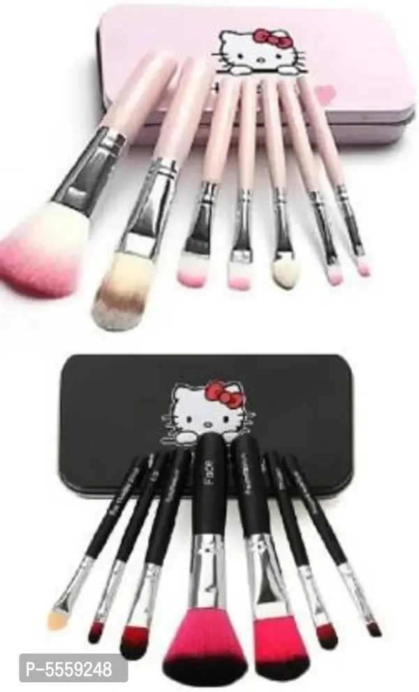 Pink Black Makeup Brush (Pack Of 14Pcs)