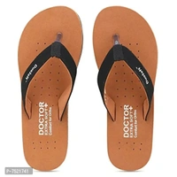 Duosoft Stylish Comfort Super Soft, Fabrication Flip Flop Doctor Slipers Plain Padded Slipers For Womens Girls, Material: Eva, (Ds-001-Tan_Ds-004-Blk), Size: 4 To 8, Pack Of 2. - 5