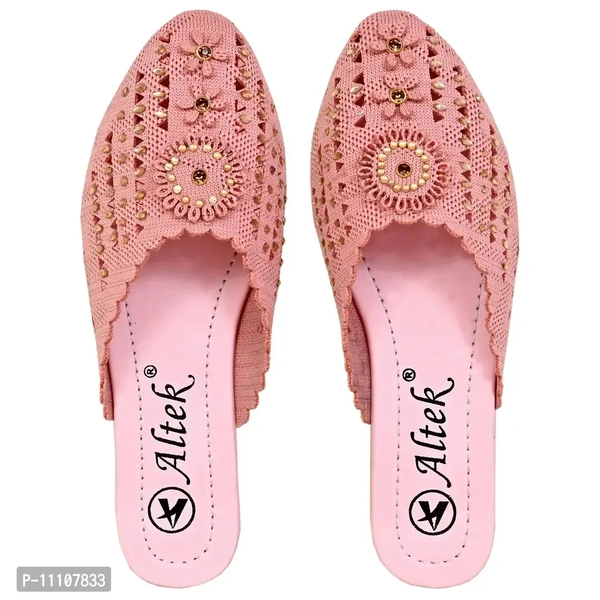 Women Embroidered Casual Slippers - 5