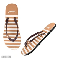 Stylish Synthetic Leather Slippers Flip Flops Combo For Women Pack Of 2 - 4