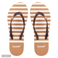 Stylish Synthetic Leather Slippers Flip Flops Combo For Women Pack Of 2 - 6