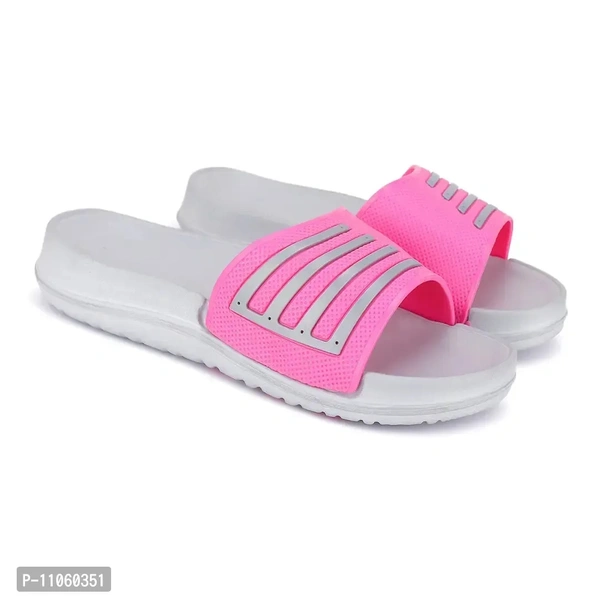 Elegant Pink EVA Solid Flip Flops For Women - 40