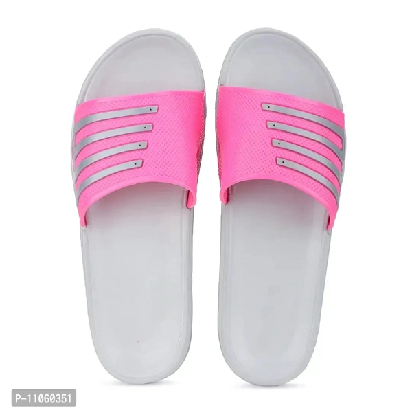 Elegant Pink EVA Solid Flip Flops For Women - 40