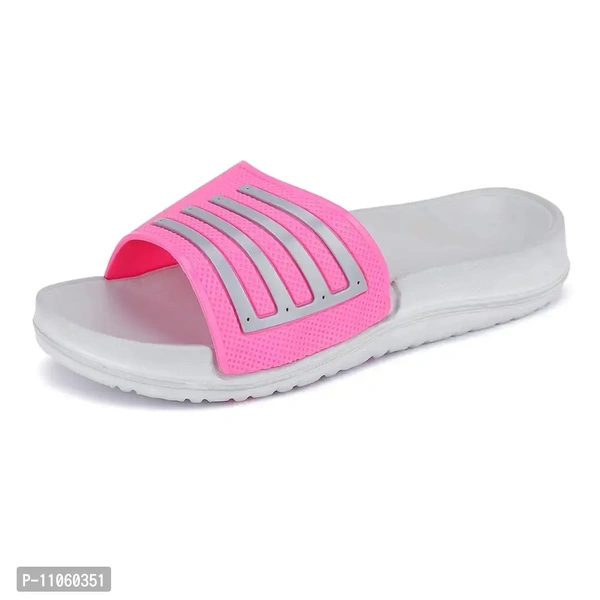 Elegant Pink EVA Solid Flip Flops For Women - 41
