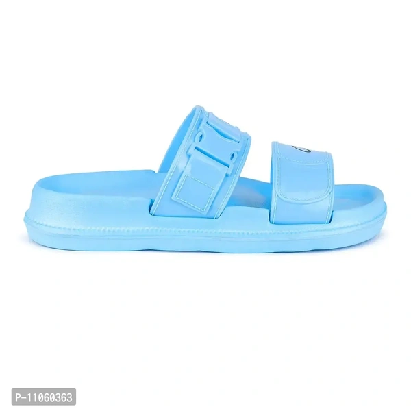 Elegant Blue EVA Solid Flip Flops For Women - 41