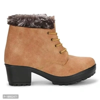 Rodricks Latest Collection, Comfortable & Stylish Synthetic Leather Ankle Length Long Boots for Women's and Girl's Sky Blue - 38