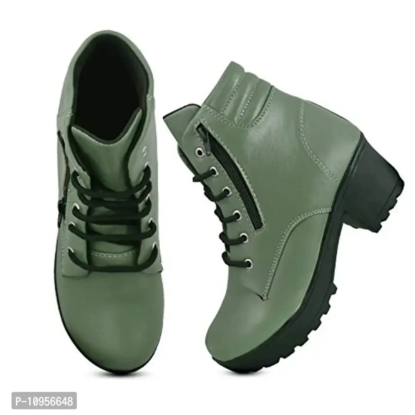 Rodricks Women's Fashion Casual Boots Green - 5