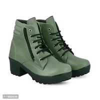 Rodricks Women's Fashion Casual Boots Green - 5