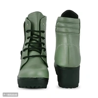 Rodricks Women's Fashion Casual Boots Green - 7