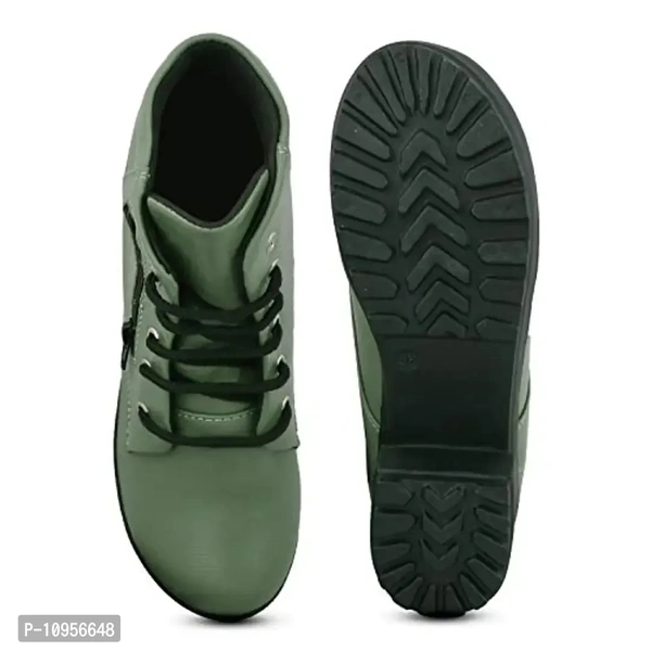 Rodricks Women's Fashion Casual Boots Green - 7